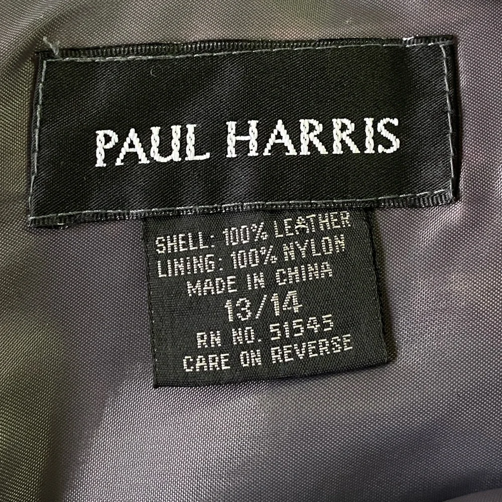 VTG Paul Harris Gray Suede Leather Skirt